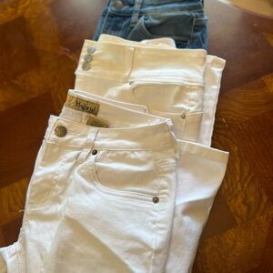 Hybrid & Company High Rise White Jeans